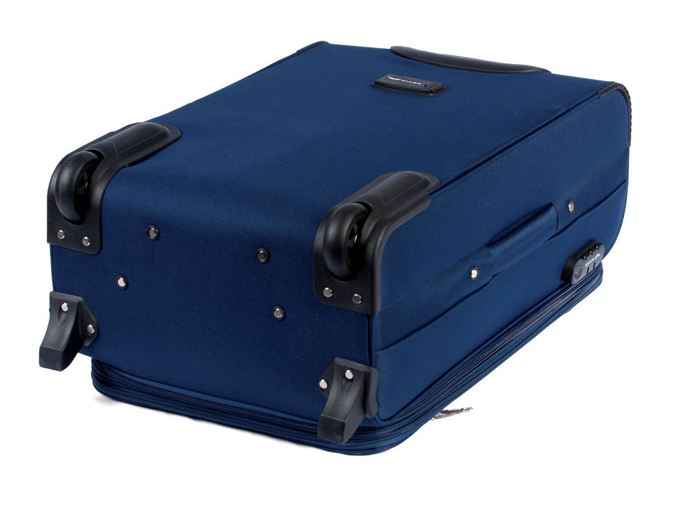 Валіза тканинна WINGS 1706 велика 75 см темно-синя 2 колеса Київ - фото 2