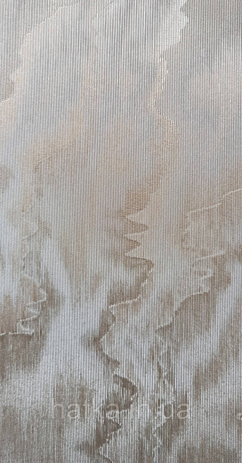 Шпалери вінілові на флізеліні Marburg Lava метрові абстракція хвилі темно-бежеві із золотом Київ - фото 3