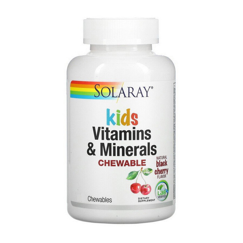 Kids Vitamins & Minerals (60 chewables, black cherry) Луцк - изображение 1