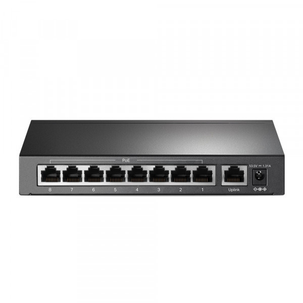Комутатор TP-Link TL-SF1009P, 9 port 10/100M PoE Switch, 9 10/100M RJ45 ports including 4 PoE ports, Київ - фото 3