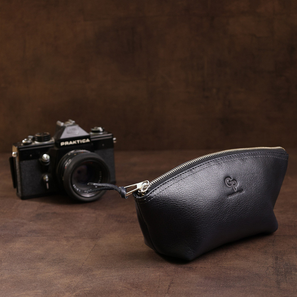 Кожаная женская косметичка GRANDE PELLE 11570 Черный Киев - изображение 9