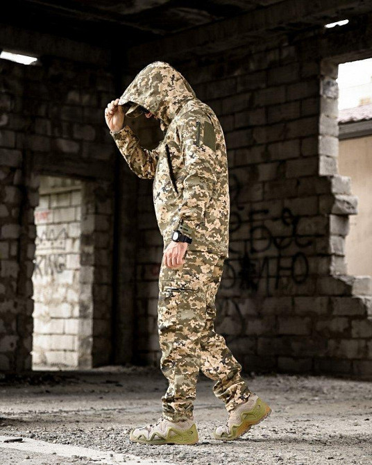 Демисезонный тактический костюм на флисе OMEGA  пиксель НП4882 Одесса - изображение 12