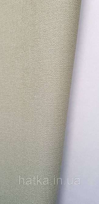 Шпалери вінілові на флізеліні метрові Rasch Novella 1,06х10 однотонні матові структурні зелені салатові Київ - фото 1