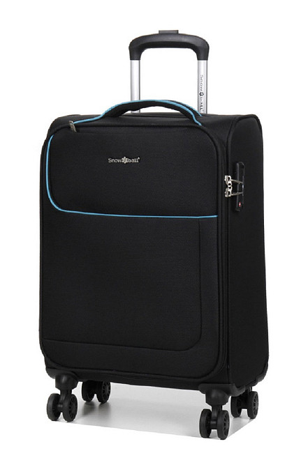 Чемодан тканевый SNOWBALL 22204 малый 55 см 4 колеса черный Киев - изображение 1