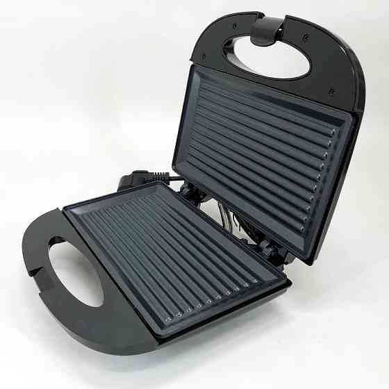 Настольный контактный электрогриль DOMOTEC, Гриль для приготовления шашлыков, Гриль прижимной рифленый SG-76 Львов