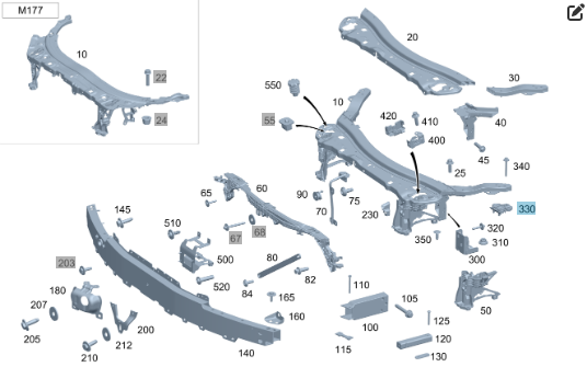 Mercedes-Benz  A2136205800 Нова ліва кріпильна пластина "телевізора" E-Class W213 C238 C257 X253 X253 E-class W213 E-class C238 CLS C257 AMG Одесса - изображение 2