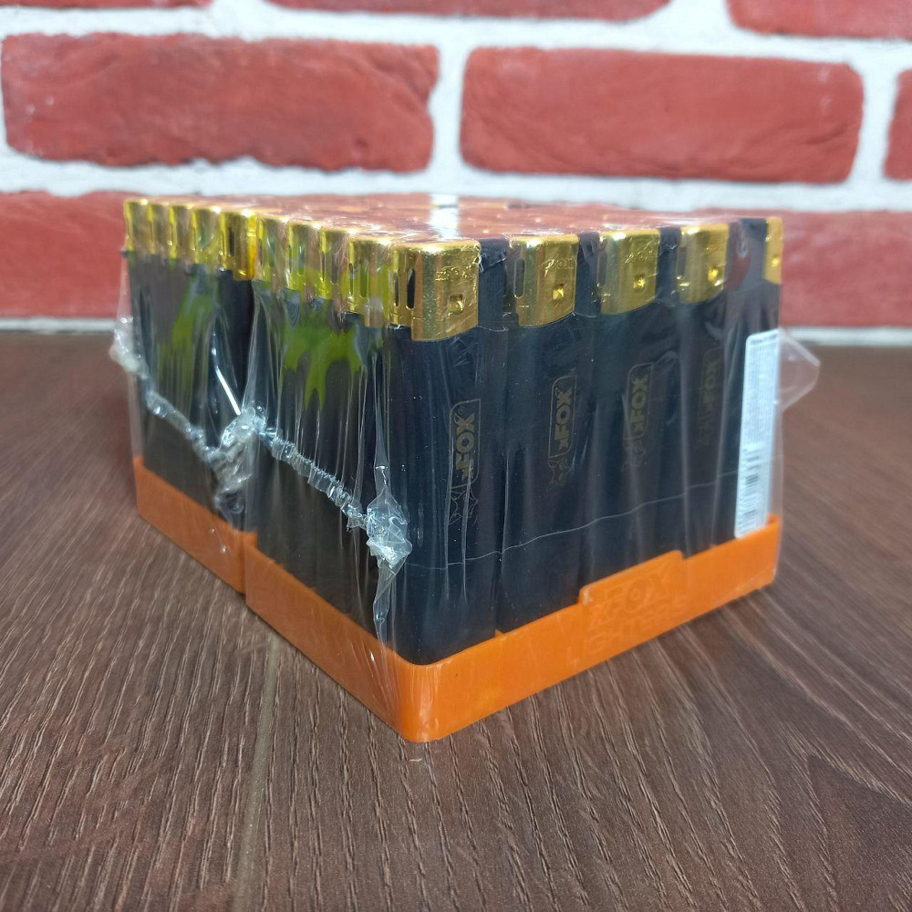 Зажигалка прорезиненная черная уп/50шт Фокс Харьков - изображение 7