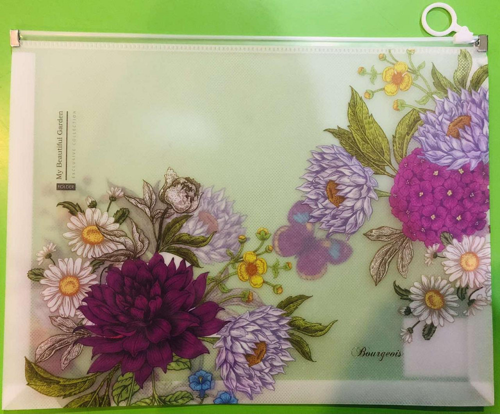 Папка на блискавці А4 "Мандарин" з пластиковою застібкою 32,5x24,5x3см, 180мкм, шт Київ - фото 1