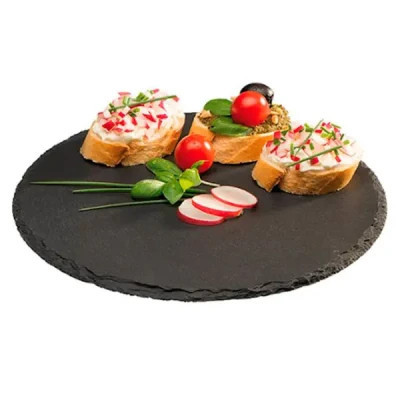 Таця APS для подачі страв зі сланцю d 33 см (00998) Вінниця - фото 1