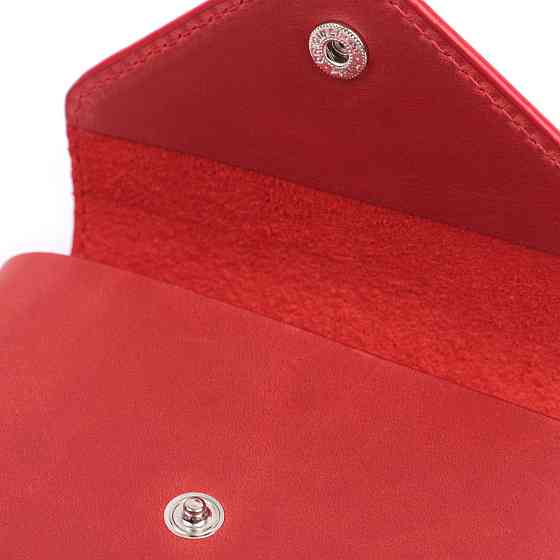 Жіночий гаманець з матової натуральної шкіри GRANDE PELLE 16804 Червоний Київ