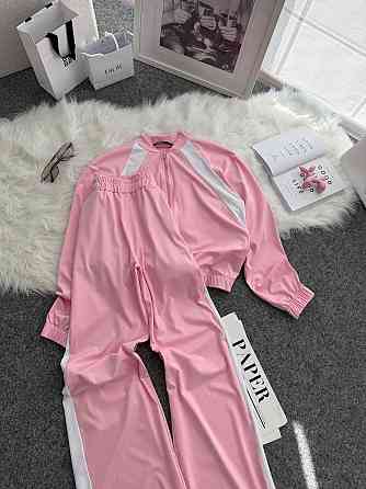 Жіночий прогулянковий костюм-двійка: кофта та штани трикотаж Рожевий, 50/52 Одеса