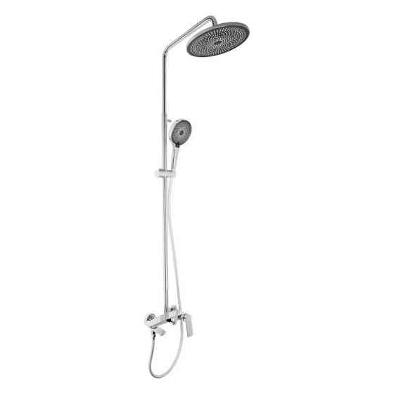 Душевая система из латуни Qtap Slavonice на три потребителя (с изливом) QTSLA111CRM45909 Chrome Харьков