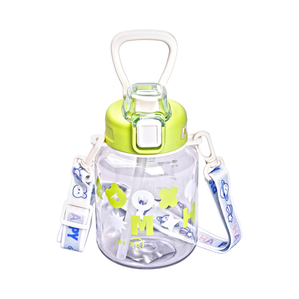 Пляшка для води Gucgres дитяча 650 мл на ремінці зелена HP-14-43GR Коломия - фото 1