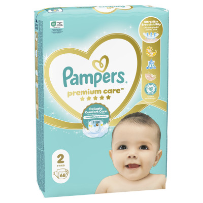 Подгузники Pampers Premium Care Mini Размер 2 (4-8 кг), 68 шт (8001841104874) Винница - изображение 2