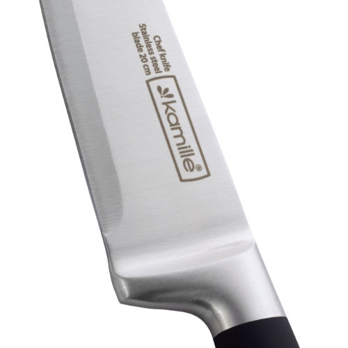 Ніж Шеф-кухар лезо 20см/ручка 14,5см нержавіюча сталь з порожнистою ручкою 5190 KAMILLE Житомир - изображение 6