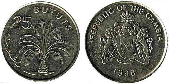 Гамбия 25 бутутов 1998 AU-UNC Полтава
