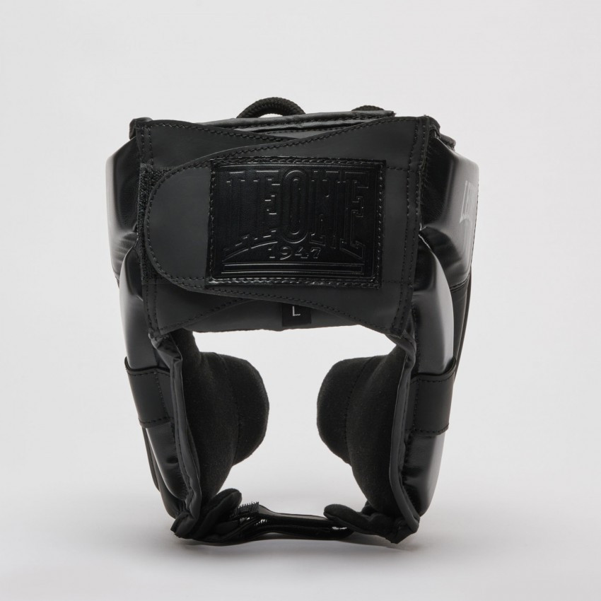 Боксерский шлем Leone Mono Black L тренировочный шлем с защитой скул, черный Киев - изображение 3