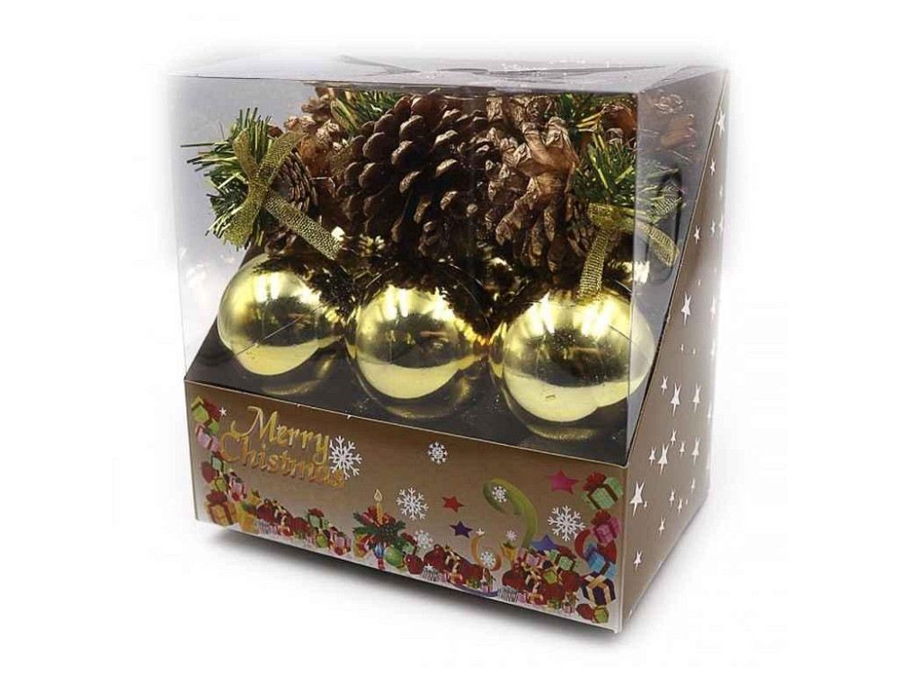 Набір ялинкових прикрас Merry Christmas 18шт PVC 6527-P1-55 ТМ КИТАЙ   Solmir Київ - фото 1