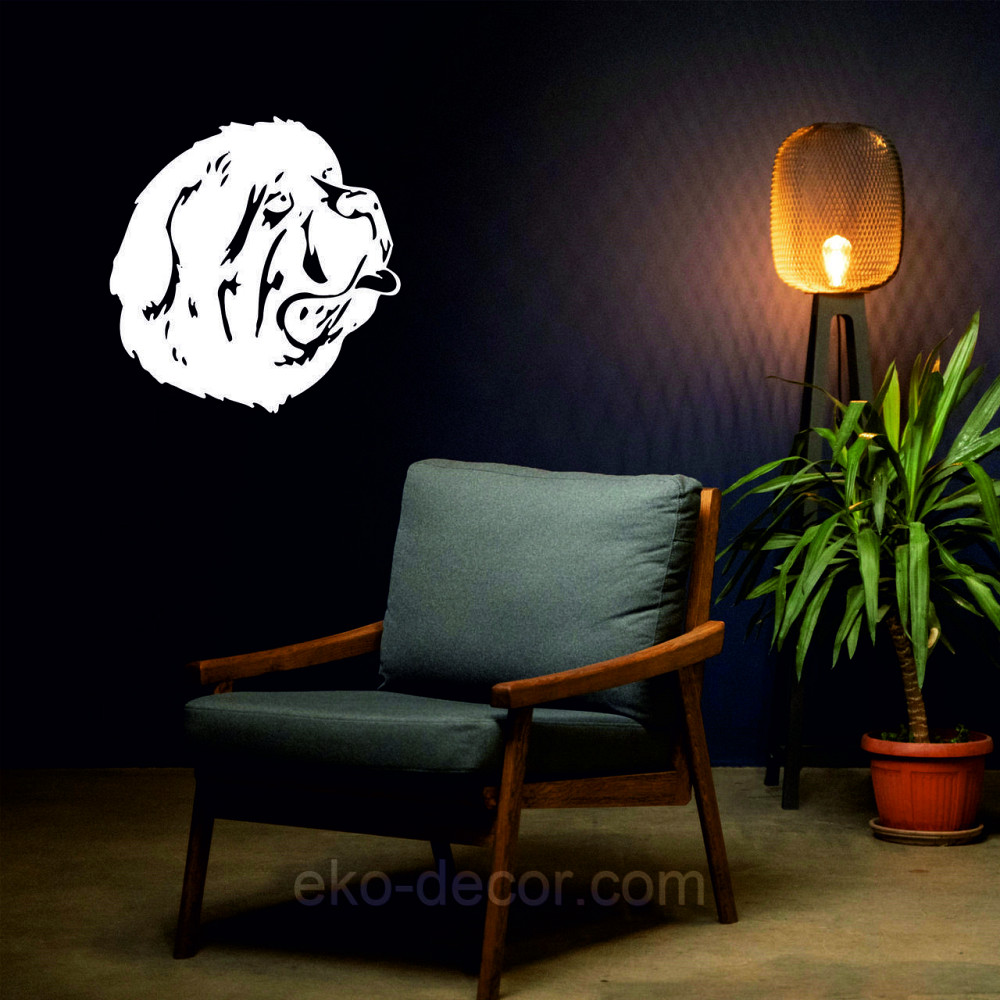 Декоративне настінне Панно «Мастиф», Декор на стіну 50*50 см, Білий Київ - фото 6