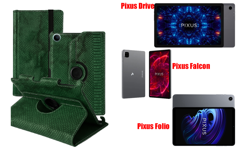 Чехол Spinner360 для планшета Pixus Drive, Falcon, Folio, цвет Reptyliya Киев - изображение 1