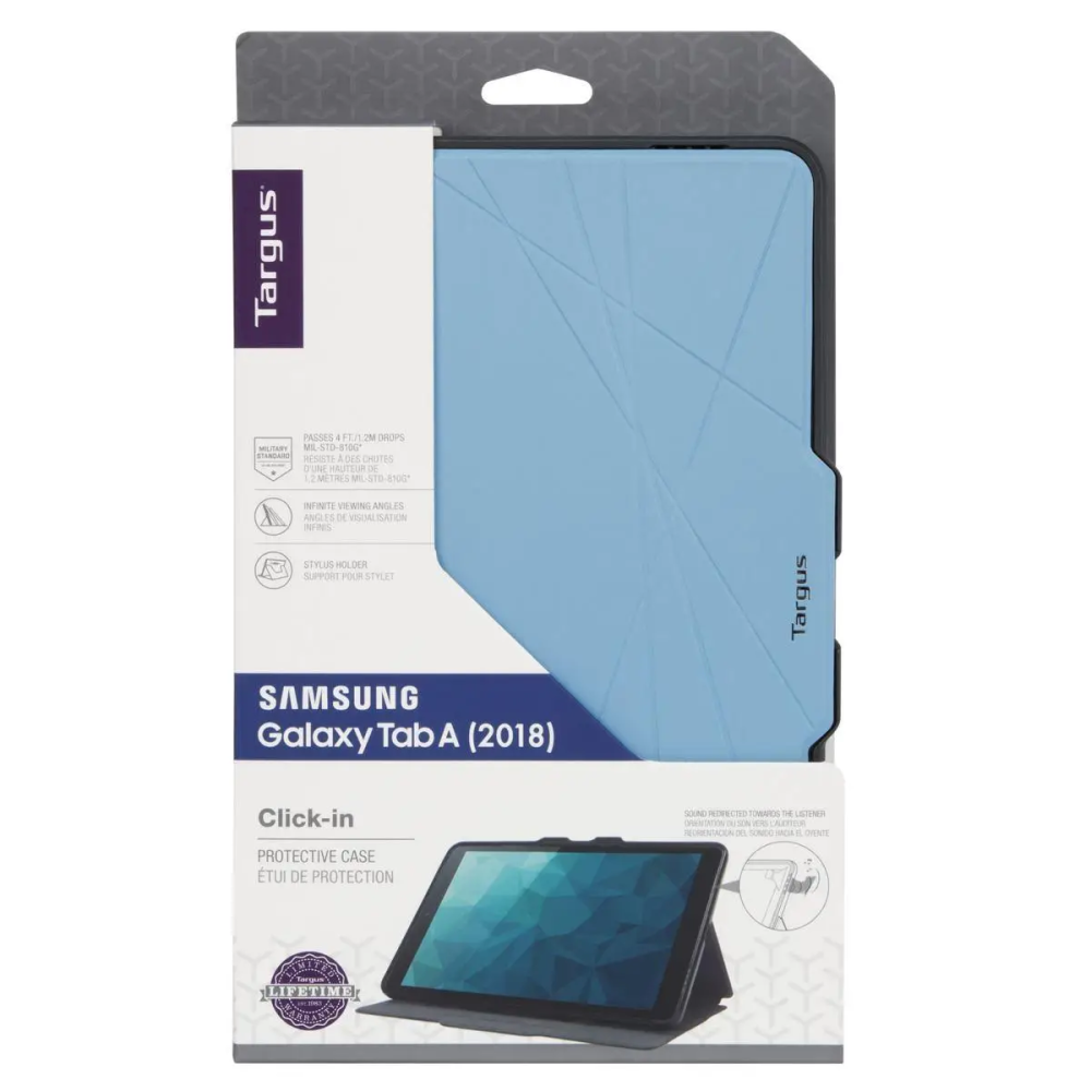 Чохол-книжка Targus Click-In для Samsung Galaxy Tab A 10.5" (2018), MIL-STD-810G, магнітна застібка, блакитний Київ - фото 20