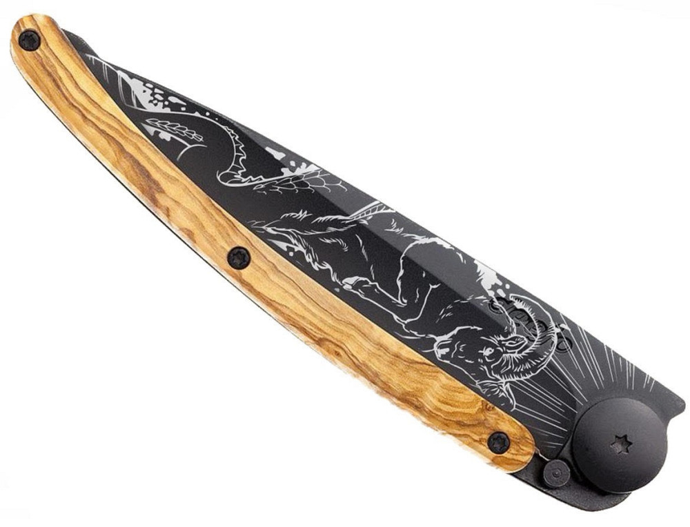 Універсальний Складаний Ніж з лазерним гравіюванням Козеріг Deejo "37 грам" (1GB000179) Нержавіюча сталь Нововолинськ - фото 7