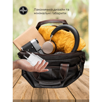 Зарядное устройство Armorstandart AR-TA800W USB-C 25W White + cable USB-C to USB-C (ARM63804) Винница - изображение 3