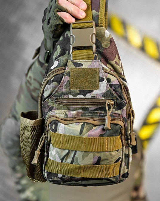 Армейська нагрудна сумка рюкзак з USB-портом захисник мультикам ДЛ7538 Одеса - фото 8