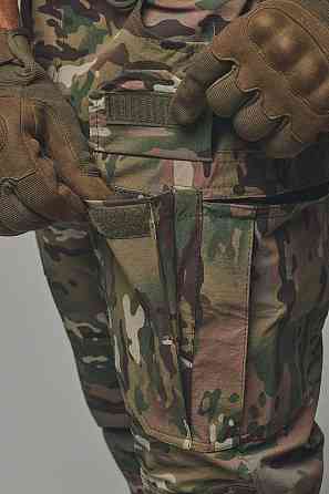 Армійська чоловіча демісезонна форма мультикам, водонепроникний тактичний посилений костюм мультикам Львів