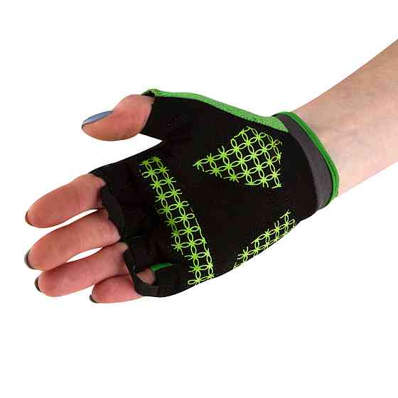 Велорукавички жіночі PowerPlay 5284 B Зелені XS Луцк