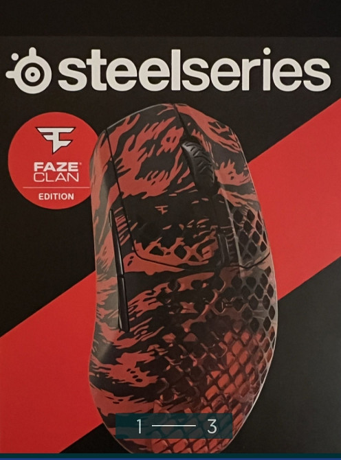 Мишка Steel Series Aerox 3 Wireless Faze Clan Edition Red Black (62609) Харків - фото 2