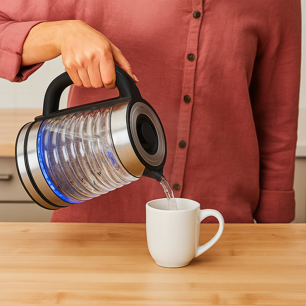 Электрический чайник с подсветкой 2,2л,1500Вт,B-3012 SBR Киев - изображение 2