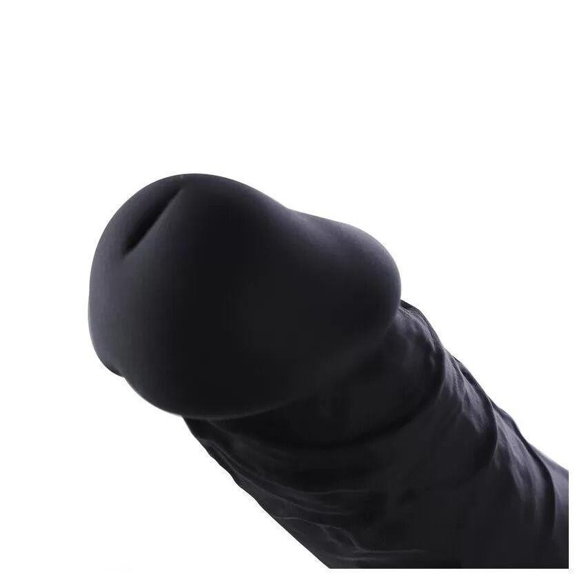 Фалоімітатор для секс-машин Hismith 8.3″ Silicone Dildo Black, система KlicLok, гнучкий стрижень Sex Aura Київ - фото 7