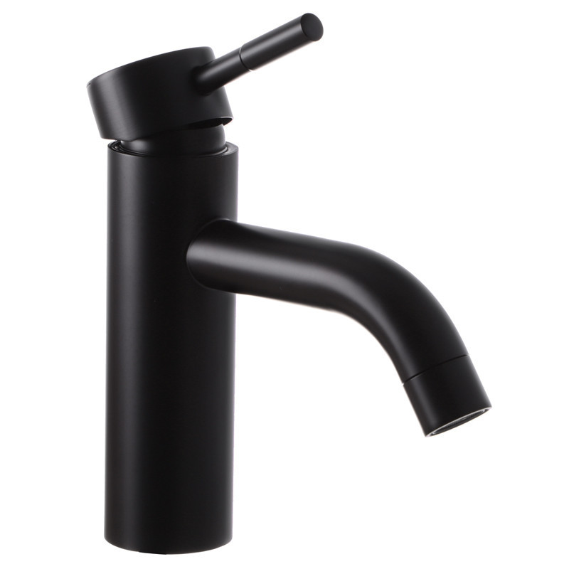 Черный смеситель для умывальника Mixxus SUS-001-B из нержавеющей стали (MI2803) Харьков - изображение 2