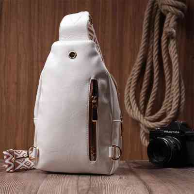 Сумка Vintage Жіноча з однією лямкою через плече з гладкої екошкіри Біла (22768) Вінниця