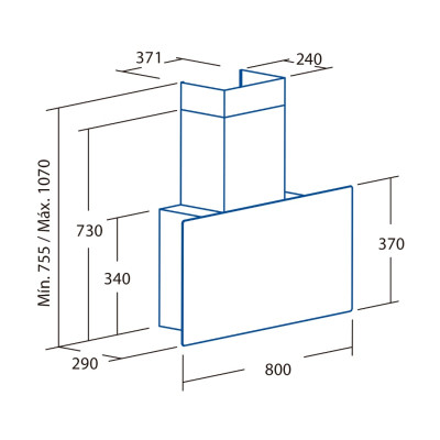 Витяжка кухонна Cata Greco 80 wh Вінниця - фото 2