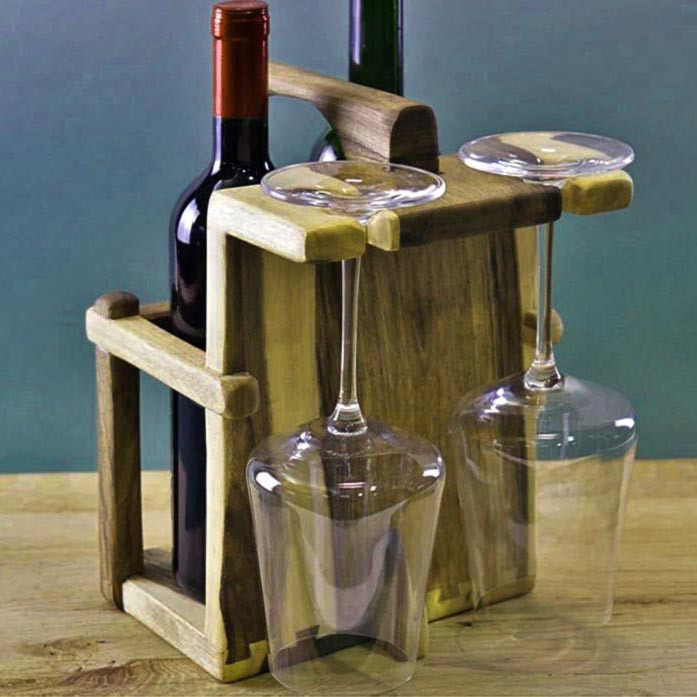 Настольная винная полка 