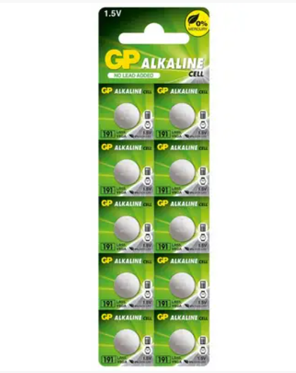 Батарейка таблетка GP Alkaline 191 1.5V LR55 лужна блістер 10 шт Рівне - фото 1