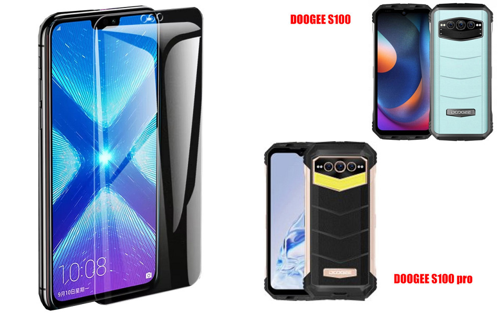 Захисне скло NeoGlass для DOOGEE S100, S100 pro – надпрозоре та стійке Київ - фото 2