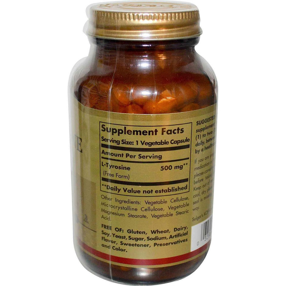Тирозин Solgar L-Tyrosine 100 вег капс Киев - изображение 2
