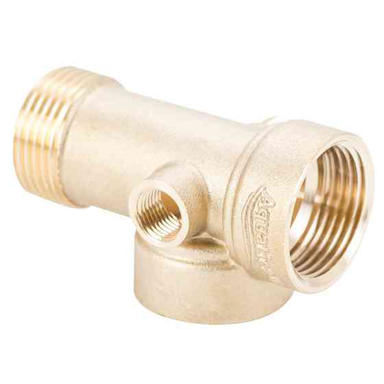 З"єднувач п'яти вивідний 80мм 1"м×1"F×1"F×1/4"M×1/4" F∠180° AQUATICA (779599) Рівне