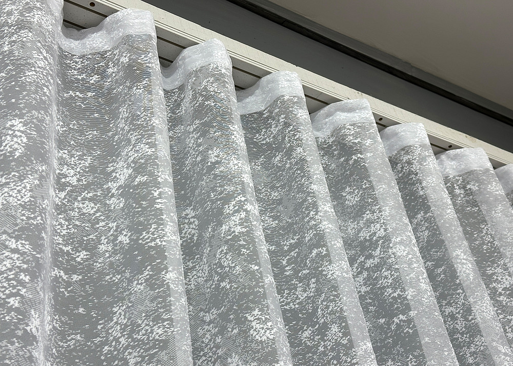 Тюль жакард "Преміум" мармур мережка колір білий 1785т Київ - фото 7