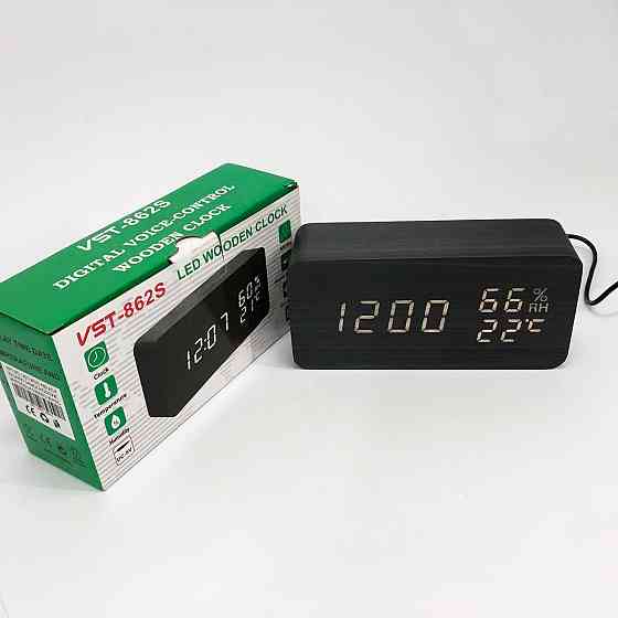 Практичные электронные часы VST-862S-6, Настольные часы с MT-165 автоматической подсветкой Киев