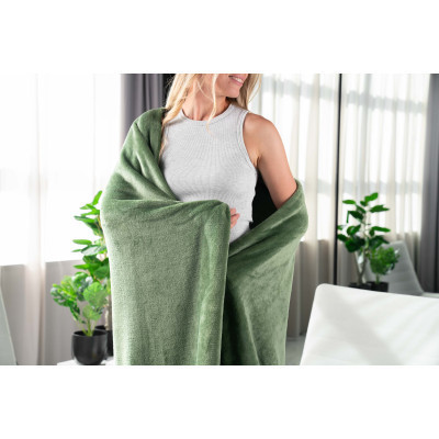 Плед Ardesto Flannel зеленый, 160х200 см (ART0209SB) Винница - изображение 9