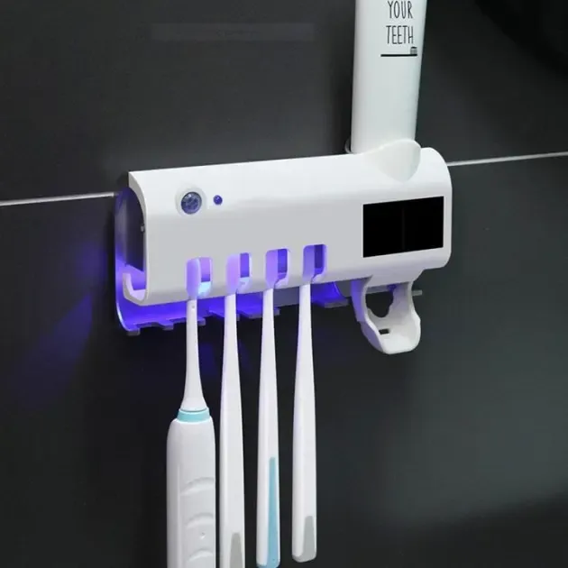 Держатель-диспенсер для зубной пасты и щеток Toothbrush sterilizer автоматический Коломыя - изображение 3