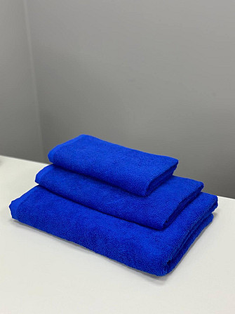 Рушник однотонний Ideal Textile 70х140 см 400 г/м2 синій (56860930) Чернівці - фото 4
