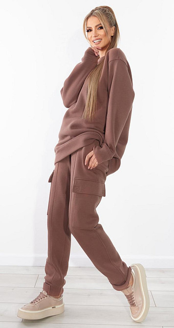 Теплий костюм на флісі з великими кишенями (42) Київ - фото 1