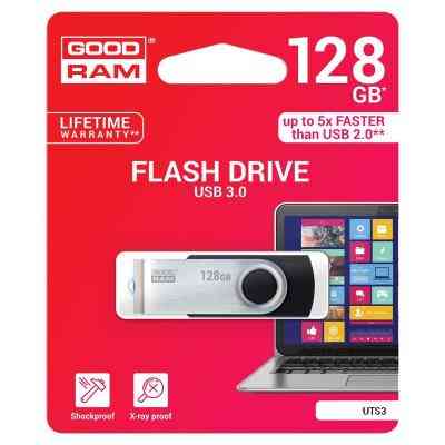 USB флеш накопичувач Goodram 128GB UTS3 Twister Black USB 3.0 (UTS3-1280K0R11) Вінниця