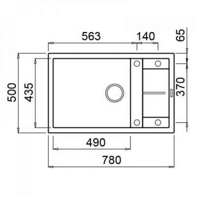 Мийка кухонна Elleci UNICO 310 NERO 40 Вінниця