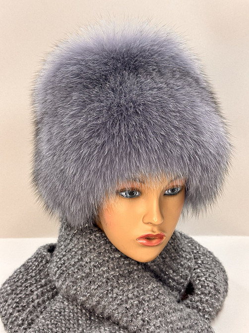 Шапка хутряна жіноча кубанка Джесіка Сірий Харків - фото 4